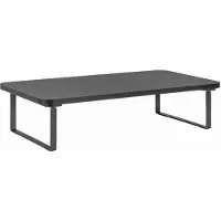 Gembird MS-TABLE-03 - Stativ - rectangle - for skjerm / notebook - plastikk, stål, sponplate - svart - skrivebord