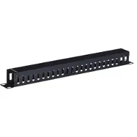 Lanberg AK-1201-B - 1U - Cable Management Panel