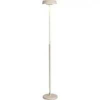 Mantra-Iluminacion LED-gulvlampe Noa II, berøringsdimmer, stål, hvit