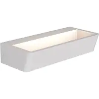 Mantra-Iluminacion Altea LED-vegglampe, bredde 22 cm, hvit, opp/ned, aluminium