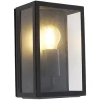QAZQA Smart utevegglampe sort 25,5 inkl. WiFi A60 IP44 - Rotterdam