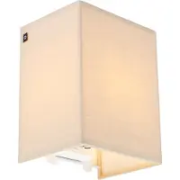 QAZQA Rustikk vegglampe beige - Vete