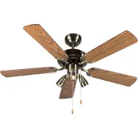 QAZQA Takvifte i bronse med tre 110 cm 3-lys med snorbryter - Mistral