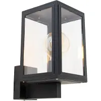 QAZQA Smart rustikk vegglampe svart inkl. Wifi G95 - Sutton Up