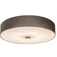 QAZQA Smart taklampe Taupe 70 cm inkl. 6 WiFi-pærer A60 - Drum Jute