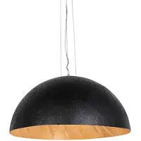 QAZQA Smart pendellampe svart med gull 70 cm inkl. Wifi A60 - Magna