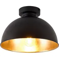 QAZQA Smart taklampe sort med gull 28 cm inkl. Wifi A60 - Magnax