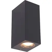 QAZQA Smart vegglampe grå laget av plast inkl. 2 Wifi GU10 - Baleno