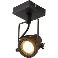 QAZQA Smart spotlight svart inkl. Wifi GU10 - Suplux
