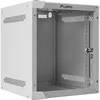 Lanberg WF10-2306-10S - 6U Wall-Mount Rack Cabinet (with Glass Door)