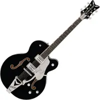 Gretsch Falcon Hollow Body with StringThru Bigsby Chrome Hardware Black
