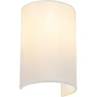 QAZQA Smart vegglampe hvit inkl. Wifi A60 - Simple Drum Jute