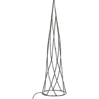 Beliani 2 LED dekorative figurer juletre sort NEIDEN