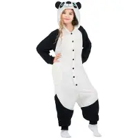 My Other Me Barnepanda Kigurumi Bjørn Med Hette Og Hale Kostyme