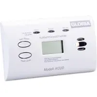 Gloria 002518.0571 Karbonmonoksiddetektor batteridrevet detekterer karbonmonoksid (002518.0571)