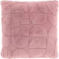 Borg Living Pyntepute - 45x45 cm - fuskepels - Gammel rosa