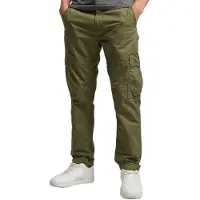Superdry for man. M7011014A Core cargo trousers green (36/32), Casual, Cotton