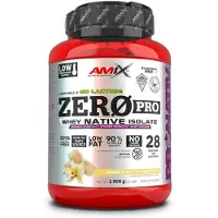 Amix Zeropro Whey Isolate 1kg Protein Dobbel Sjokolade Hvit