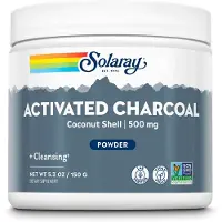 Solaray Aktivt Kull Kokosnøtt 150gr