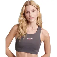 Superdry for woman. WS311591A Core Active Bra grey (L), Sport, Multisport, Recycled Polister, Sustainable