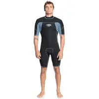 Quiksilver Cp Saturne 2/2 Kortskjortet Neopren-drakt Med Glidelås På Ryggen