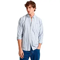 Pepe Jeans for man. PM308509 Pacific blue shirt (XL), Casual, Cotton, Long sleeve, Sustainable
