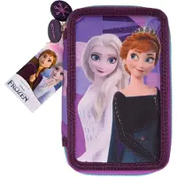 Disney Frozen Penal m. Innhold - Filled Double Decker - Lilla - - OneSize - Pennal