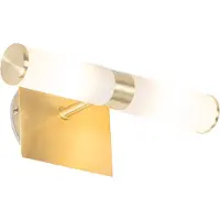 QAZQA Moderne badvegglampe gull IP44 2-lys - Bath