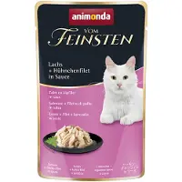 Animonda Vom Feinsten Adult i saus 18 x 50 g - Laks + kyllingfilet i saus