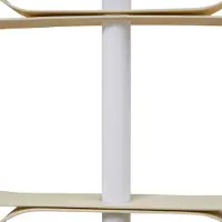 LUCANDE LED-gulvlampe Audrina, beige, metall, dimbar