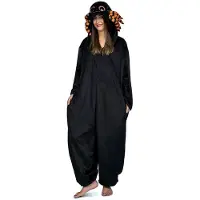 My Other Me Damekostyme: Edderkopp Onesie Med Store Øyne Og Hette