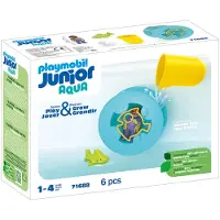 Playmobil Junior Aqua: Vannhjul Med Baby Shark
