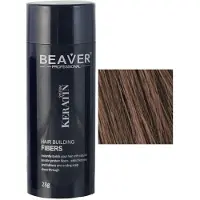 Beaver Professional Beaver keratin hårbyggende fibre - Medium brun (28 gr)