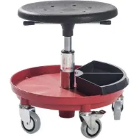 Global Leader Power Roller stool sigma 400p with shock proof plastic base and polyurethane foam seat