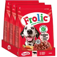 Frolic Complete med storfekjøtt - 7,8 kg (3 x 2,6 kg)
