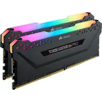 Corsair Vengeance RGB PRO - DDR4 - sett - 32 GB: 2 x 16 GB - DIMM 288-pin - 2666 MT/s / PC4-21300 - CL16 - 1.2 V - ikke-bufret - ikke-ECC - svart