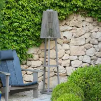 LES JARDINS Tecka solcelle-gulvlampe med sensor, Duratek