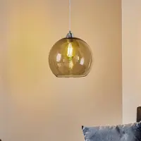 Sollux Hengelampe Colour, glasskjerm grafittgrå