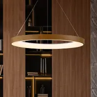 Mantra-Iluminacion Smart LED-hengelampe Niseko II, Ø 65 cm, trefarge, CCT