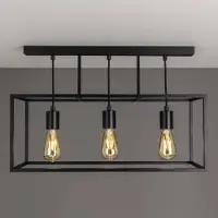 MORETTI Cubic³ 3384 taklampe, 3 lyskilder, svart
