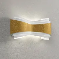 Selene Elegant vegglampe Ionica, gullbånd