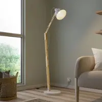 Lamkur Gulvlampe Skansen, justerbar, hvit