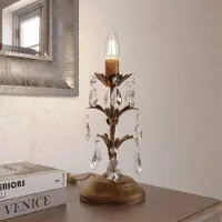 ONLI Bordlampe Teresa med krystaller, uten skjerm