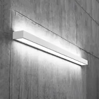 MCJ Mera LED-vegglampe, bredde 120 cm, hvit, 4000K