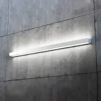 MCJ Mera LED-vegglampe, bredde 120 cm, aluminium, 4000K