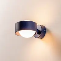 Argon Vegglampe Mado i stål, blå, 1 lyskilde