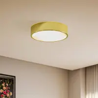 Lamkur Taklampe Kimban i metall, Ø 36 cm, gull