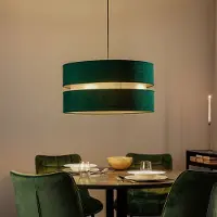 Duolla Hengelampe Duo, grønn/gull, Ø 60 cm1-flammig