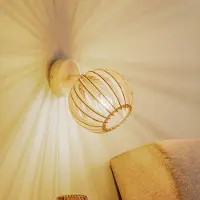 Argon Vegglampe Paz hvit med trelamell-kuppel