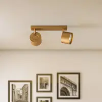 Argon Downlight Chloe justerbar med 2 lyskilder, gull